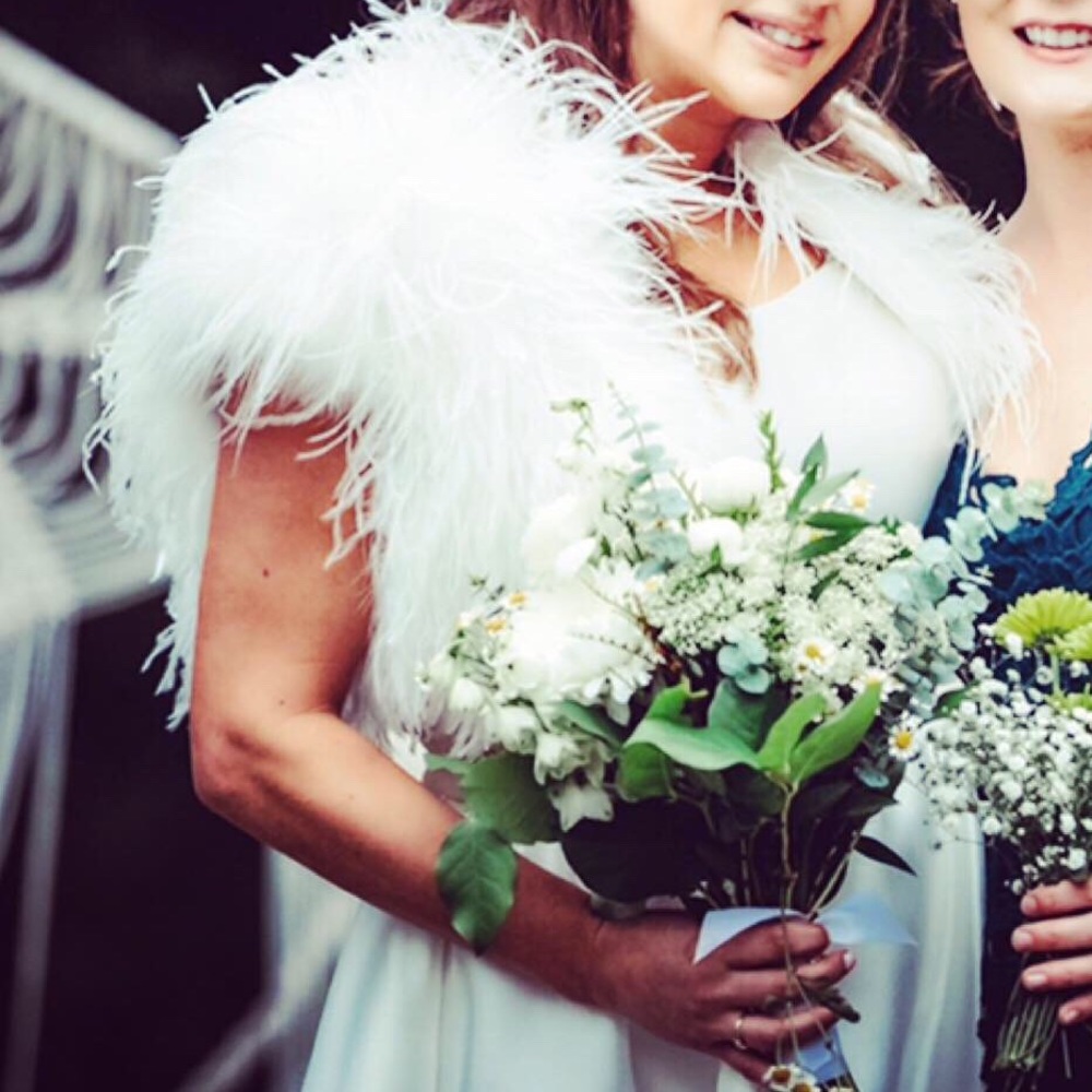 bübish Berlin Ostrich Feather Bolero